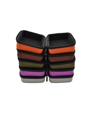 Boite de rangement coquée couleur violette 