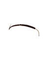 String en dentelle marron ouvert avec chaînes dorées