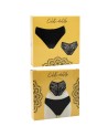 Culotte noire en dentelle avec nœud en satin