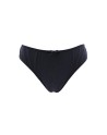 Culotte noire en dentelle avec nœud en satin