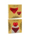 Culotte rouge en dentelle avec nœud en satin