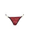 String bordeaux avec anneaux détachables