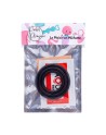 Trio d'Anneaux Péniens Silicone Noir Pocket Pleasure  1 dosette de lubrifiant