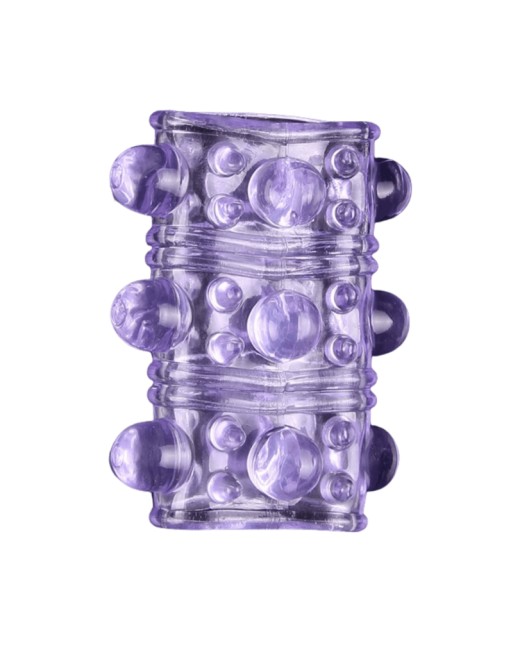 Gaine Pénienne Picots Violette  1 dosette lubrifiant — Pocket Pleasure