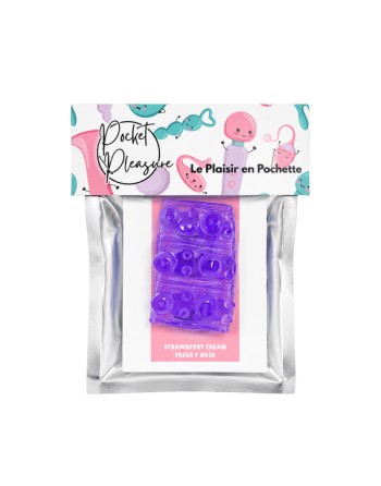 Gaine Pénienne Picots Violette  1 dosette lubrifiant — Pocket Pleasure