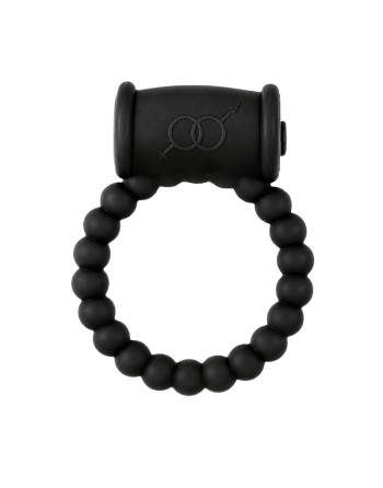 Cockring Vibrant Perlé Noir  1 dosette de lubrifiant — Pocket Pleasure