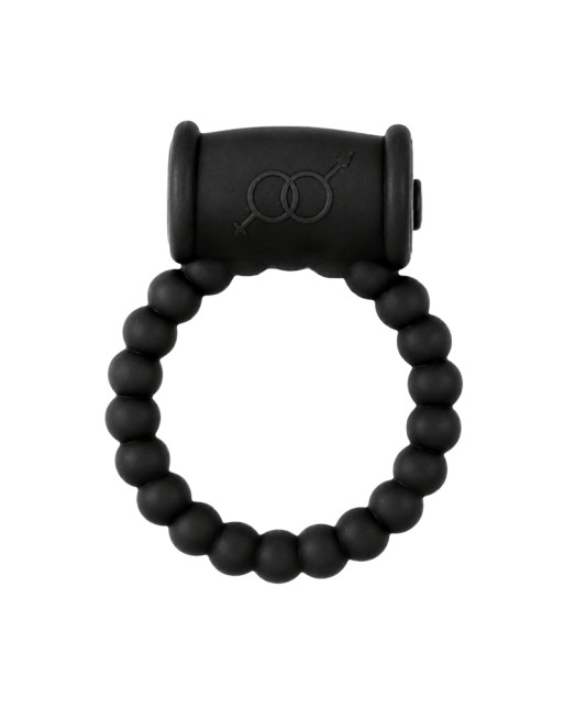 Cockring Vibrant Perlé Noir  1 dosette de lubrifiant — Pocket Pleasure