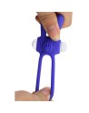 Anneau Vibrant Rabbit Bleu Silicone  1 dosette de lubrifiant — Pocket Pleasure