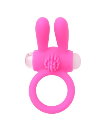 Anneau Vibrant Rabbit Rose Silicone  1 dosette de lubrifiant — Pocket Pleasure
