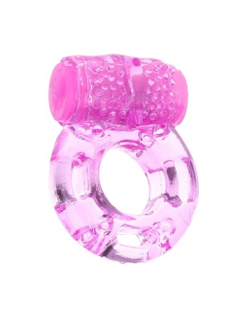 Anneau Pénien Vibrant Jelly Rose  1 dosette de lubrifiant — Pocket Pleasure