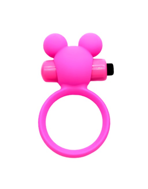 Anneau Vibrant Ourson Rose  1 dosette de lubrifiant — Pocket Pleasure