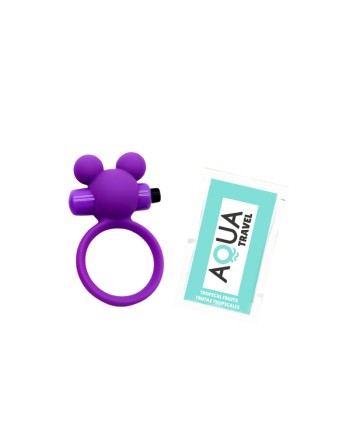 Anneau Vibrant Ourson Violet  1 dosette de lubrifiant — Pocket Pleasure