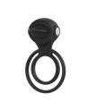Anneau vibrant 1 seul mode de vibration très extensible noir Pocket Pleasure  1 dosette de lubrifiant