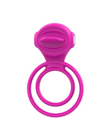 Anneau vibrant 1 seul mode de vibration très extensible rose Pocket Pleasure  1 dosette de lubrifiant