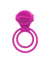 Anneau vibrant 1 seul mode de vibration très extensible rose Pocket Pleasure  1 dosette de lubrifiant