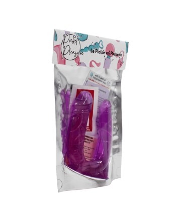 Double Dong Flexible Violet Pocket Pleasure  1 dosette de lubrifiant