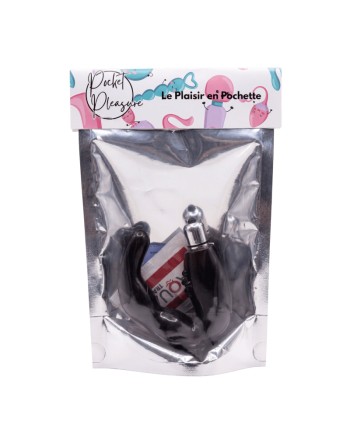 Stimulateur de Prostate Vibrant Noir  1 dosette lubrifiant — Pocket Pleasure
