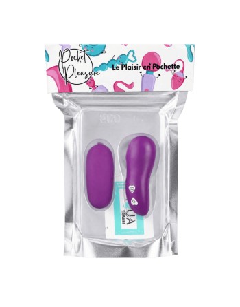 Œuf Vibrant Télécommandé 7 Vitesses Violet  1 dosette de lubrifiant — Pocket Pleasure