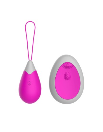 Œuf Vibrant Télécommandé 10 Modes Fuchsia  1 dosette de lubrifiant — Pocket Pleasure