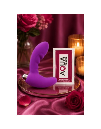 Vibromasseur anal violet stimulateur de prostate Pocket Pleasure  1 dosette lubrifiant