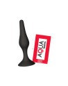 Plug Anal Noir en Silicone S avec Ventouse Taille S 10,5 cm Pocket Pleasure  1 dosette de lubrifiant