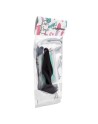 Plug Anal Noir en Silicone S avec Ventouse Taille S 10,5 cm Pocket Pleasure  1 dosette de lubrifiant