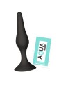 Plug Anal Noir en Silicone L avec Ventouse Taille L 12,7 cm Pocket Pleasure  1 dosette de lubrifiant