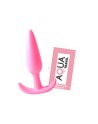 Plug anal rose souple base évasée Pocket Pleasure  1 dosette lubrifiant