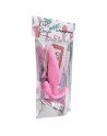 Plug anal rose souple base évasée Pocket Pleasure  1 dosette lubrifiant