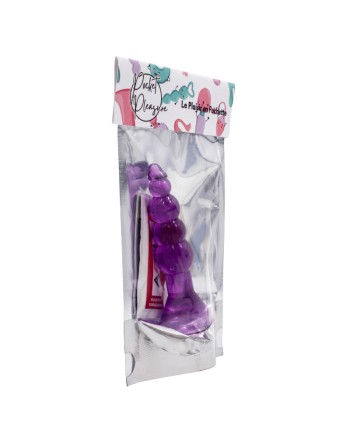 Plug Anal Ventouse Boules Jelly 11 cm Pocket Pleasure 1 dosette lubrifiant