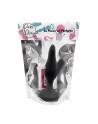 Plug Anal Noir en Silicone XL avec Ventouse Taille XL 15 cm Pocket Pleasure  1 dosette de lubrifiant