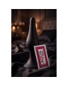 Plug Anal Noir en Silicone XL avec Ventouse Taille XL 15 cm Pocket Pleasure  1 dosette de lubrifiant