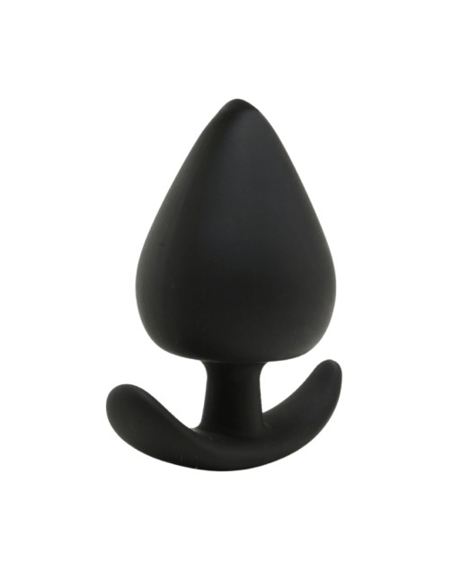 Plug Anal Silicone Noir XS Pocket Pleasure  1 dosette de lubrifiant