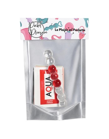 Chapelet Anal en Verre Transparent  1 dosette de lubrifiant — Pocket Pleasure