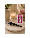 Chapelet Anal Cœur Silicone Noir  1 dosette de lubrifiant — Pocket Pleasure