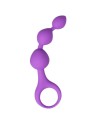 Chapelet anal 3 boules violet silicone 15 cm Pocket Pleasure  1 dosette lubrifiant