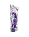Chapelet anal 3 boules violet silicone 15 cm Pocket Pleasure  1 dosette lubrifiant