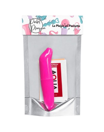 Vibromasseur Tête Incurvée Rose  1 dosette de lubrifiant — Pocket Pleasure
