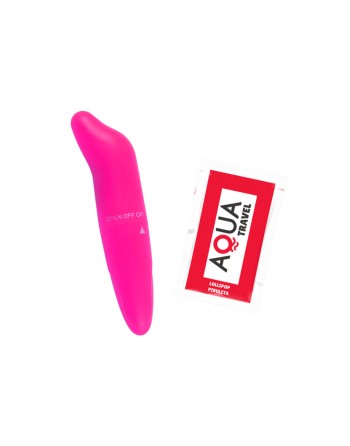 Vibromasseur Tête Incurvée Rose  1 dosette de lubrifiant — Pocket Pleasure
