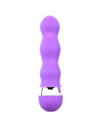 Mini Vibromasseur violet ondulés Pocket Pleasure  1 dosette de lubrifiant