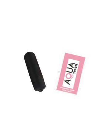 Mini Vibromasseur Bullet Noir  1 dosette lubrifiant — Pocket Pleasure