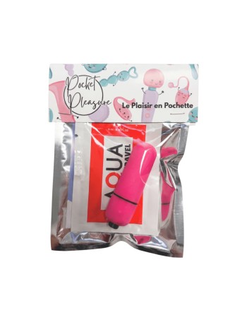 Mini Vibromasseur Bullet Rose  1 dosette lubrifiant — Pocket Pleasure