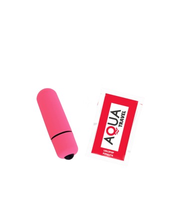 Mini Vibromasseur Bullet Rose  1 dosette lubrifiant — Pocket Pleasure