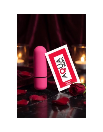 Mini Vibromasseur Bullet Rose  1 dosette lubrifiant — Pocket Pleasure