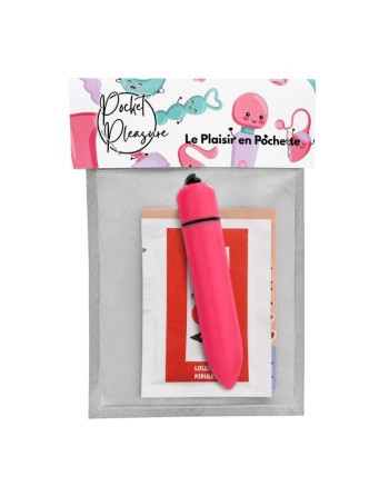 Mini Vibromasseur Bullet Rose 10 Vitesses  1 dosette de lubrifiant — Pocket Pleasure