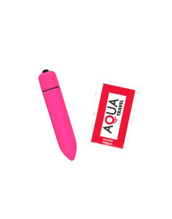 Mini Vibromasseur Bullet Rose 10 Vitesses  1 dosette de lubrifiant — Pocket Pleasure