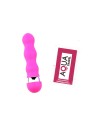 Mini Vibromasseur rose ondulés Pocket Pleasure  1 dosette de lubrifiant