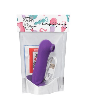 Stimulateur Clitoridien Vibrant Sans Contact Violet  1 dosette de lubrifiant — Pocket Pleasure