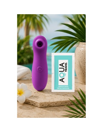 Stimulateur Clitoridien Vibrant Sans Contact Violet  1 dosette de lubrifiant — Pocket Pleasure