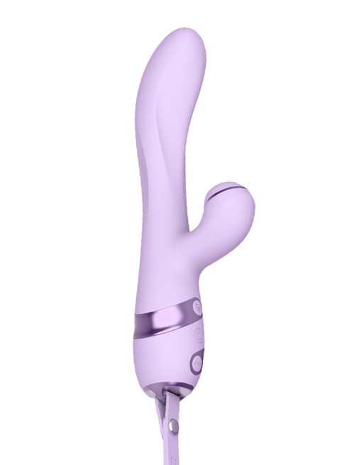 Vibro Rabbit 3 en 1 Purple Sucker - DIK